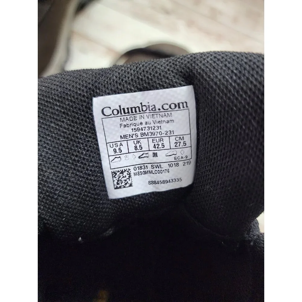 Columbia Newton Ridge 2 Boot Mens 9.5 Mid Brown Leather Hike Waterproof BM3970 - Picture 9 of 9